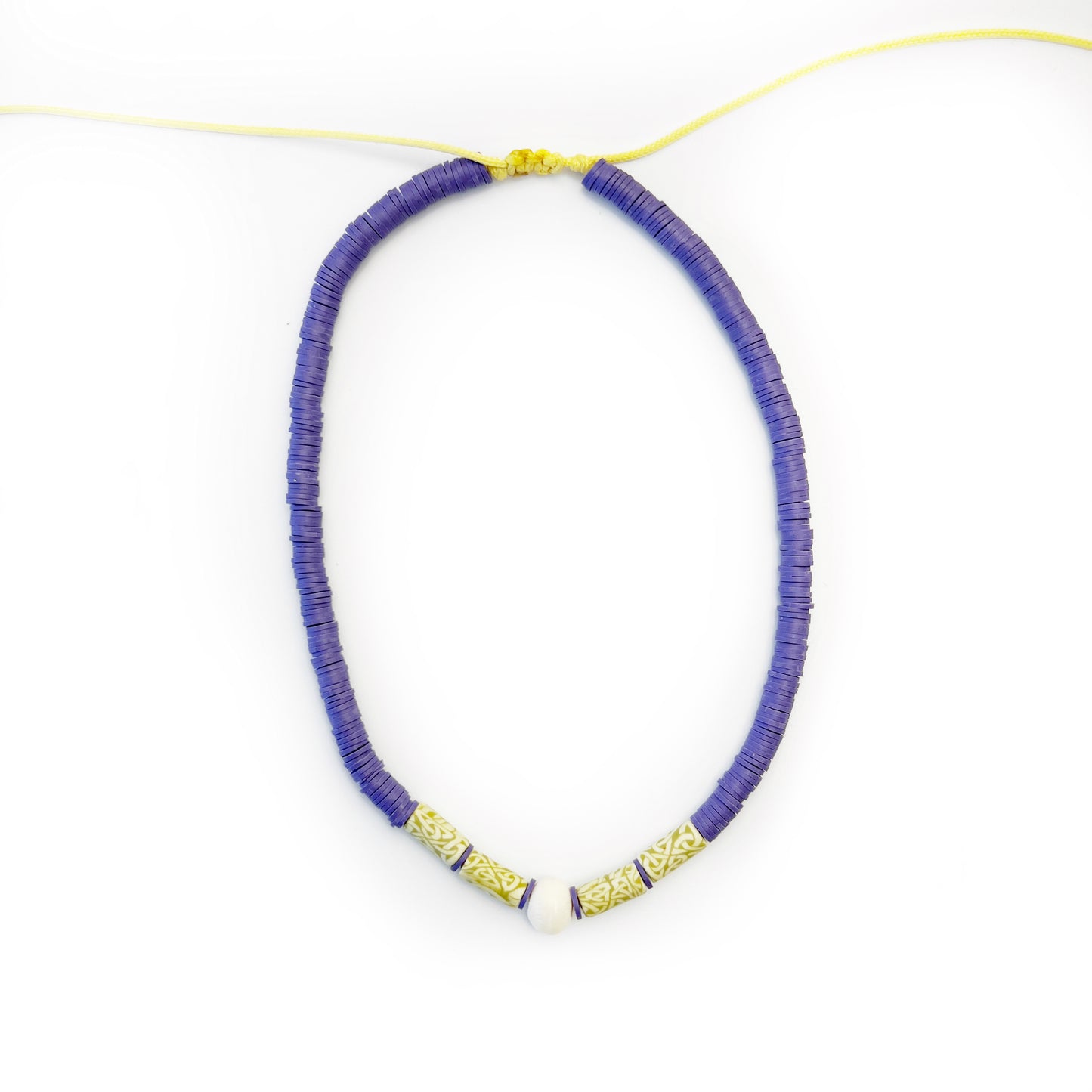 Purple Heishi Choker