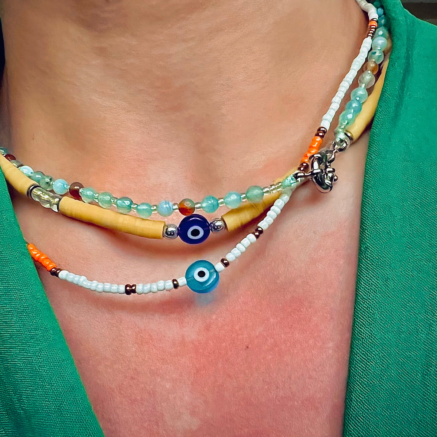 Evil Eye ‘n Yellows Choker