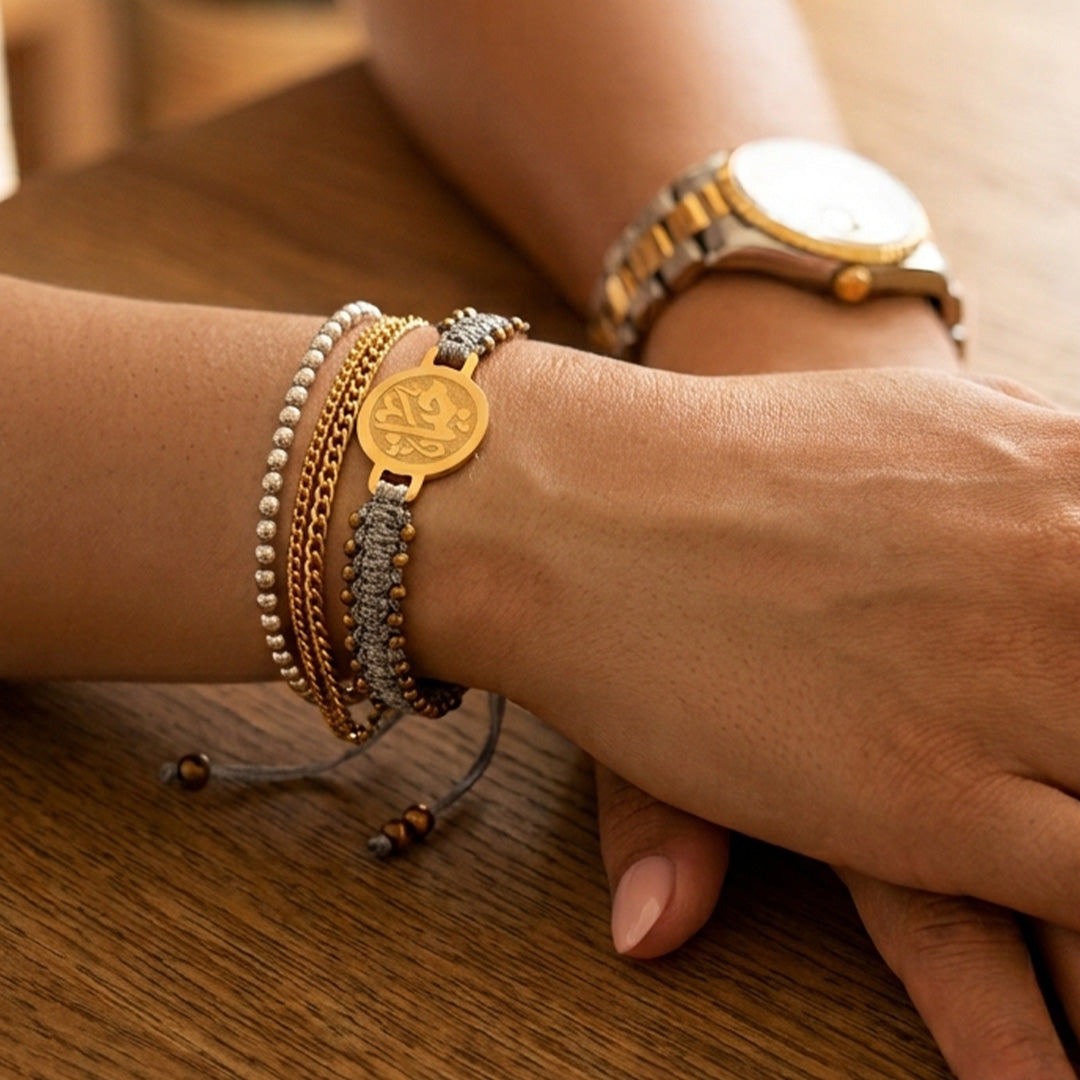 Golden Hayah x Silver and Gold Bracelet