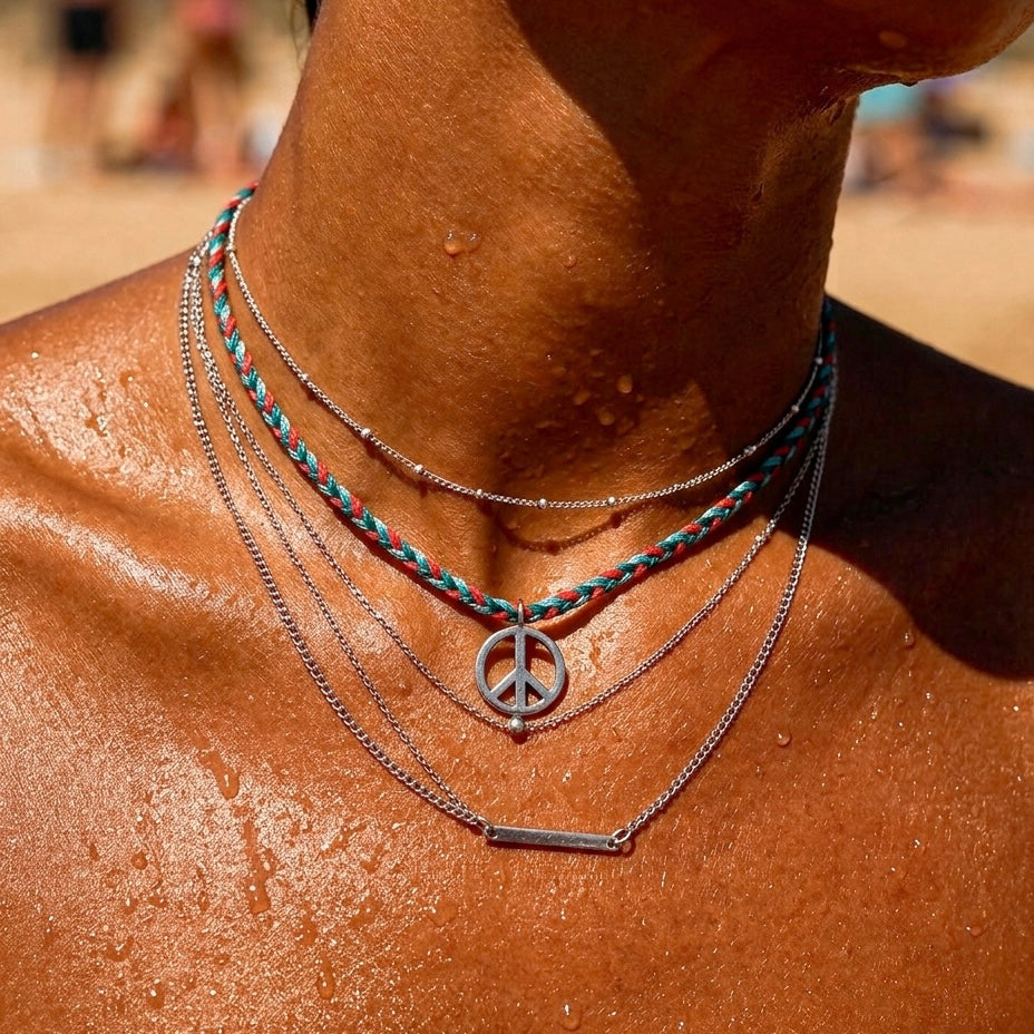 Peace Braided Necklace