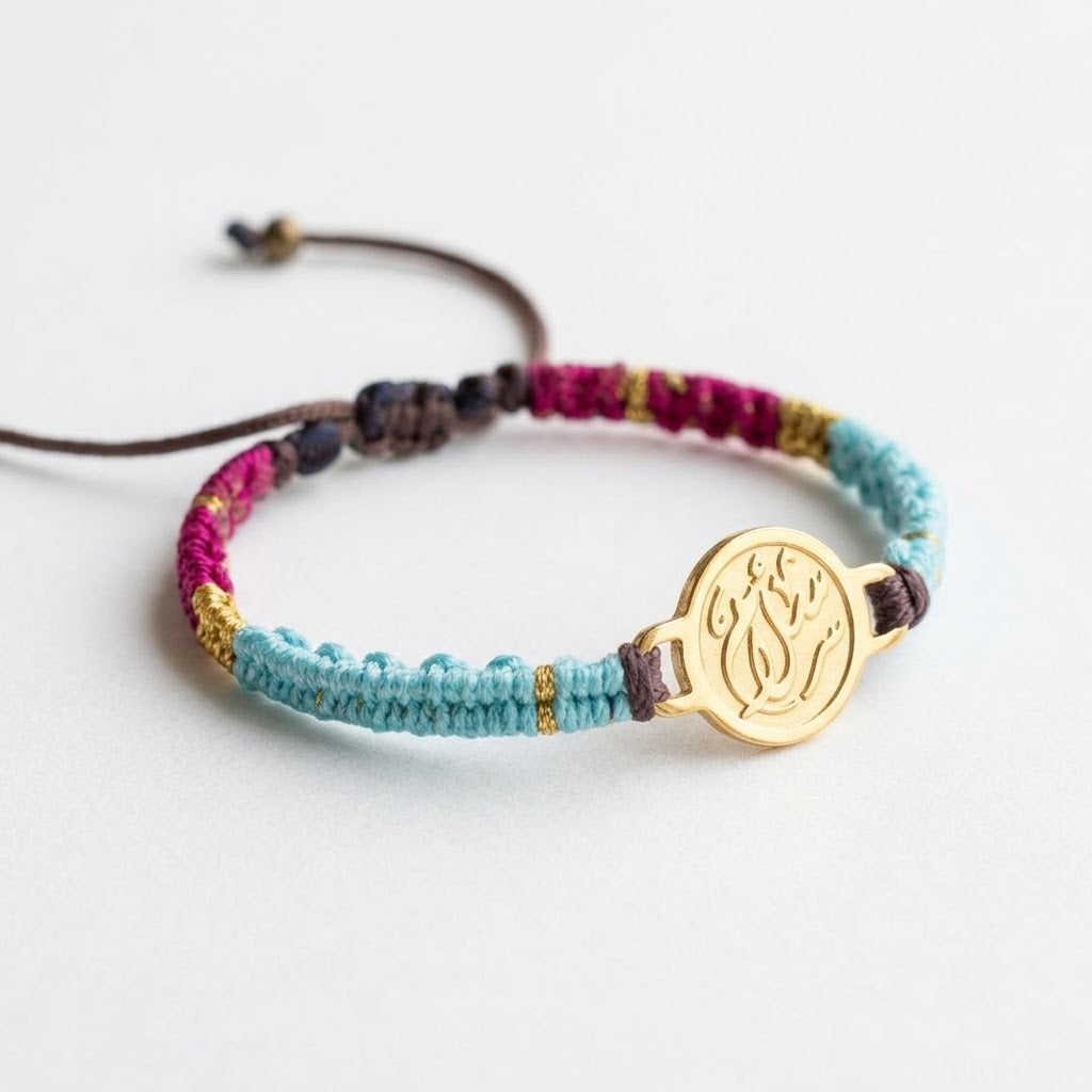 Golden Salam x Fuchsia & Turquoise